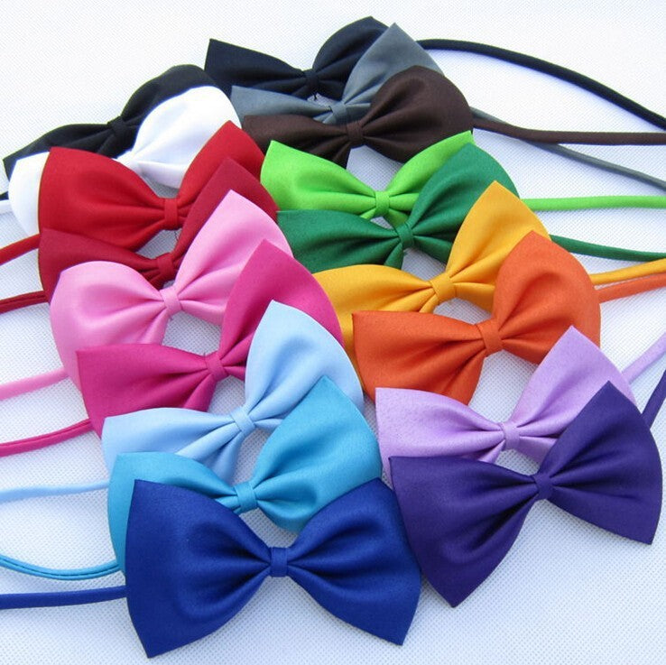 Nœuds papillon ajustables colorés pour chiens et chats, accessoires élégants pour animaux de compagnie.