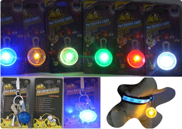 Collier lumineux LED pour animaux de compagnie en différentes couleurs, assurant sécurité lors de promenades nocturnes.