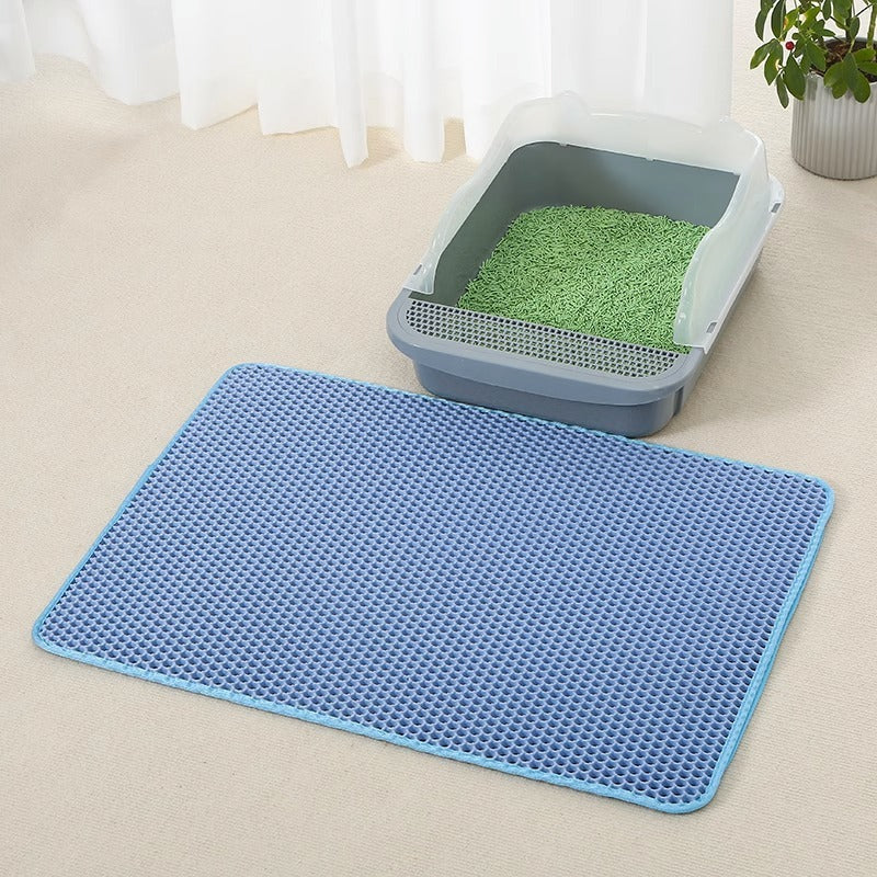 Tapis Anti Éclaboussures EVA Double Couche pour Chats