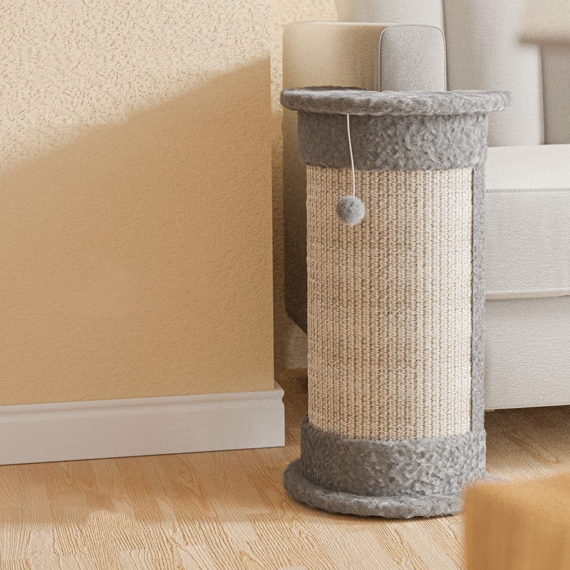 Planche à griffer verticale pour chat, en sisal, élégante et durable, protégeant votre canapé.