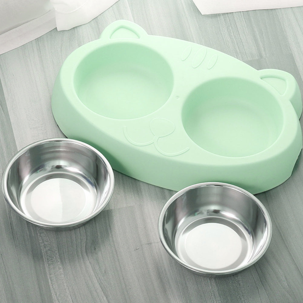 Bowls pour Chien en Acier Inoxydable - Station Antidérapante
