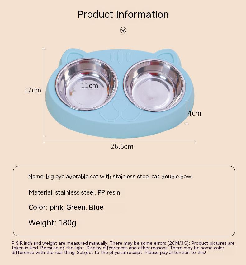 Bowls pour Chien en Acier Inoxydable - Station Antidérapante