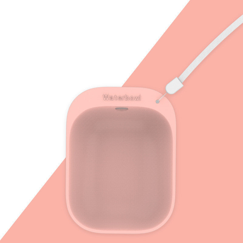 Bol à boire portable pour animaux en couleur bonbon, idéal pour hydrater les animaux en déplacement.