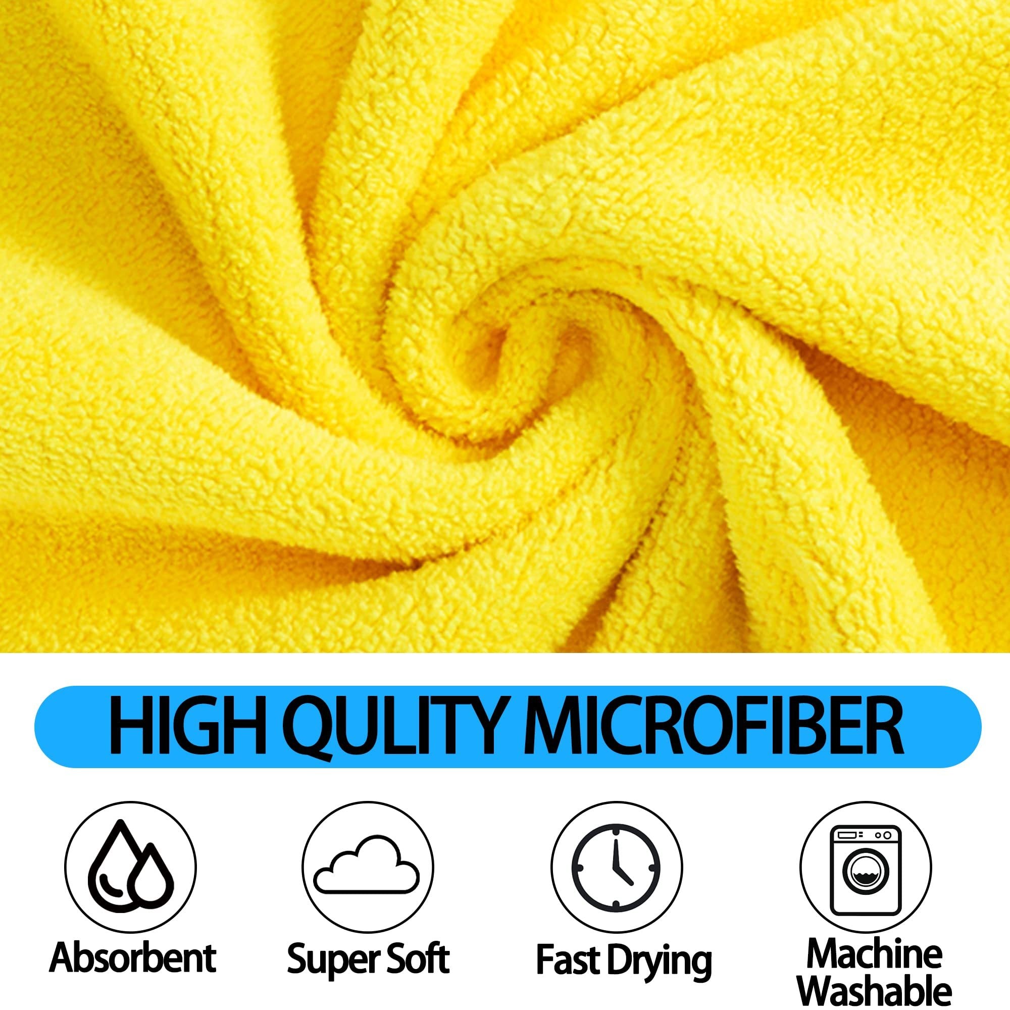 Serviette pour Chiens et Chats - Tissu Microfibre Super Absorbant