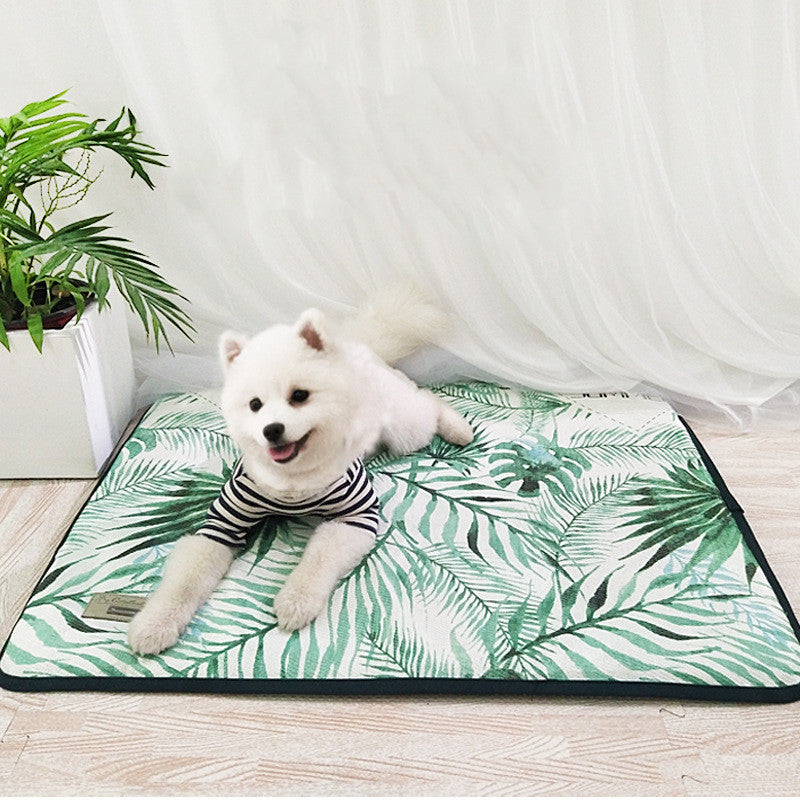 Tapis d'été pour animaux en soie glacée 3D