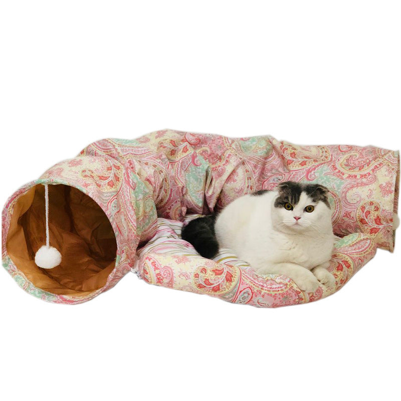 Tunnel pliable pour chat