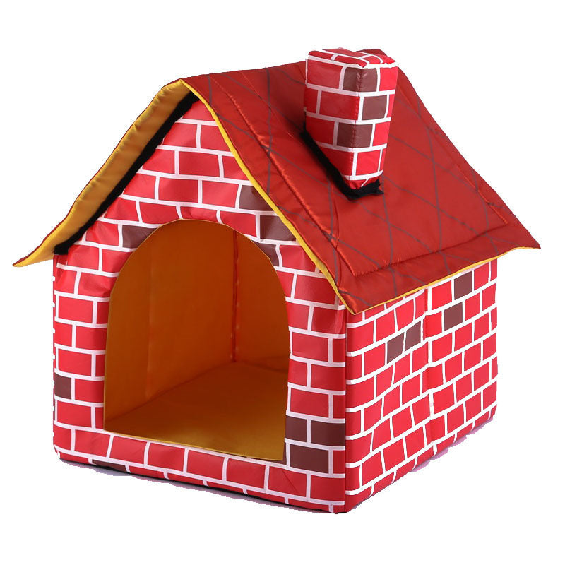 Villa de Litière en Tissu pour Chats