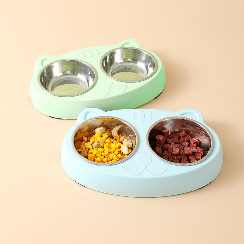 Bowls pour Chien en Acier Inoxydable - Station Antidérapante