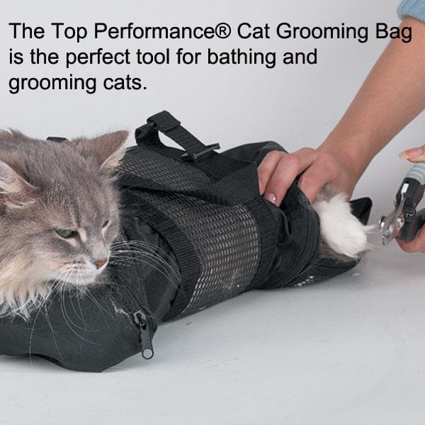 Sac de bain pour chats, parfait pour le toilettage et le bain, avec des griffes coupées en toute sérénité.