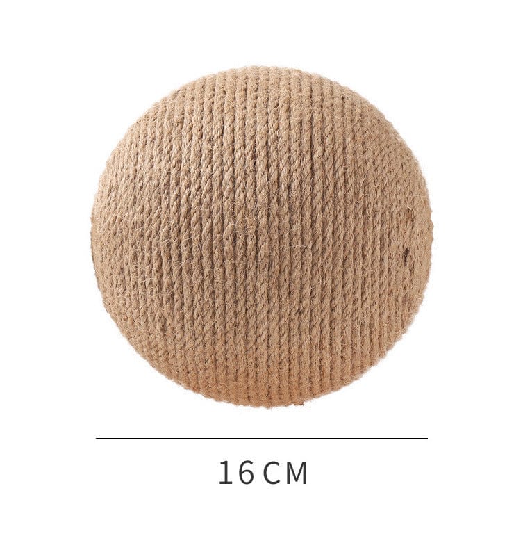 Jouet à gratter vertical en sisal pour chat, forme ronde de 16 cm, idéal pour protéger les meubles.