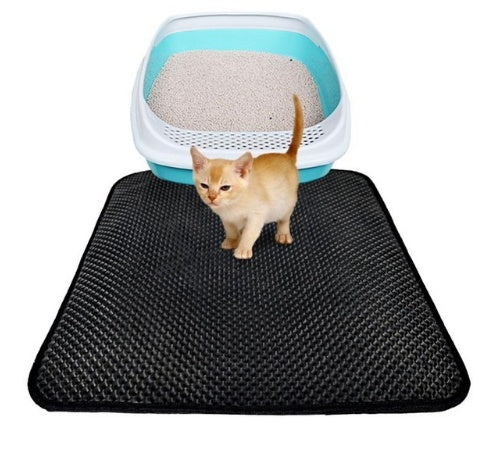 Tapis Litter Double Couche pour Chats - Mat Trapping