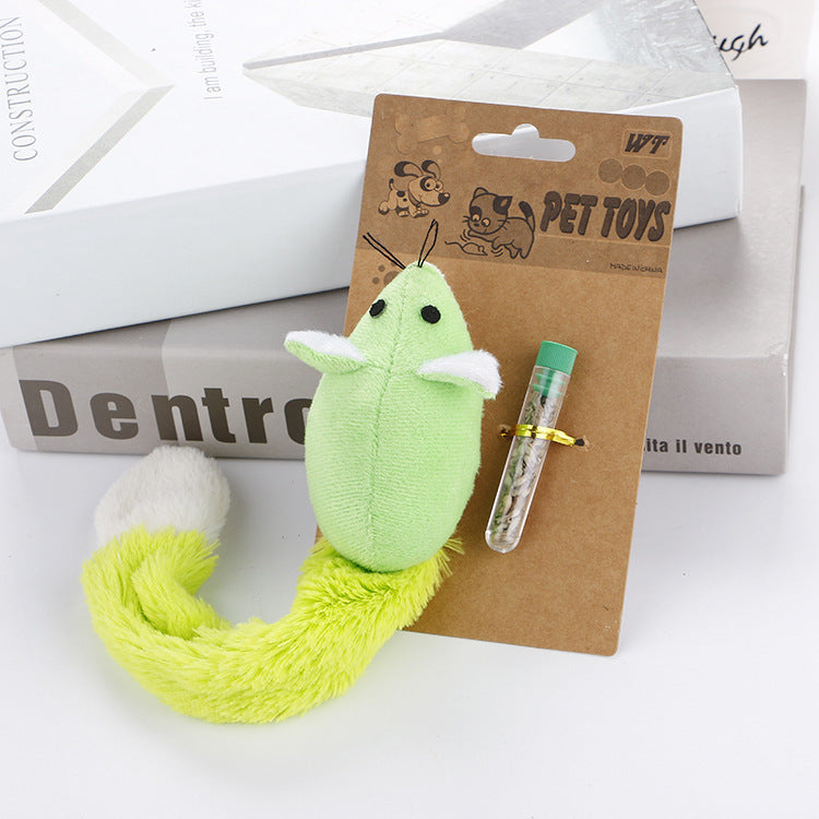 Jouet pour Chat en Forme de Souris avec Recharge à Menthe
