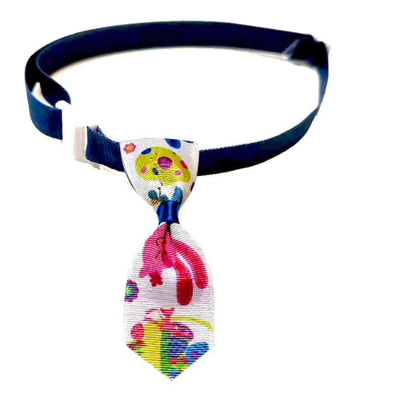Set de nœud papillon de Pâques coloré pour animaux, parfait pour les célébrations festives.