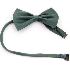 Nœud papillon simple en couleur verte pour animaux, idéal pour les occasions spéciales.