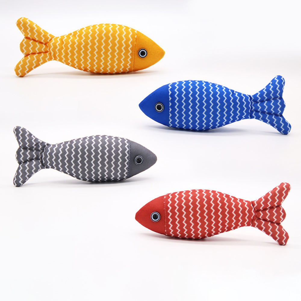 Jouet en Poisson en Jute pour Chats avec Catnip