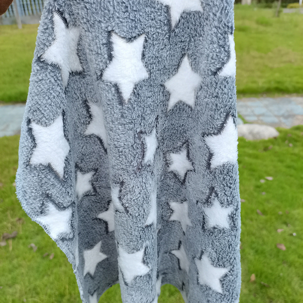 Couverture en Fleece Corail Épais pour Chats