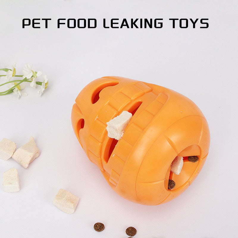 Jouet à mâcher interactif pour chien en forme de citrouille d'Halloween