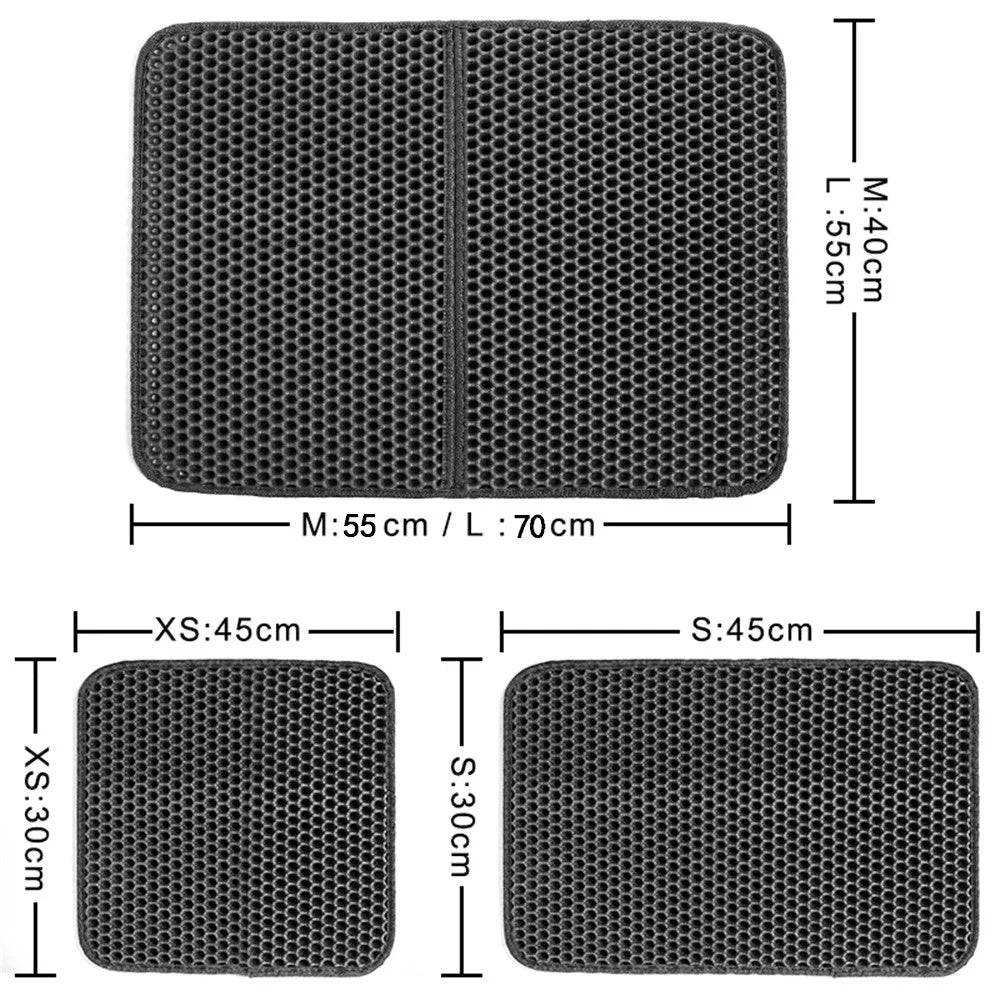 Tapis Litière pour Chat Étanche en EVA Double Couche