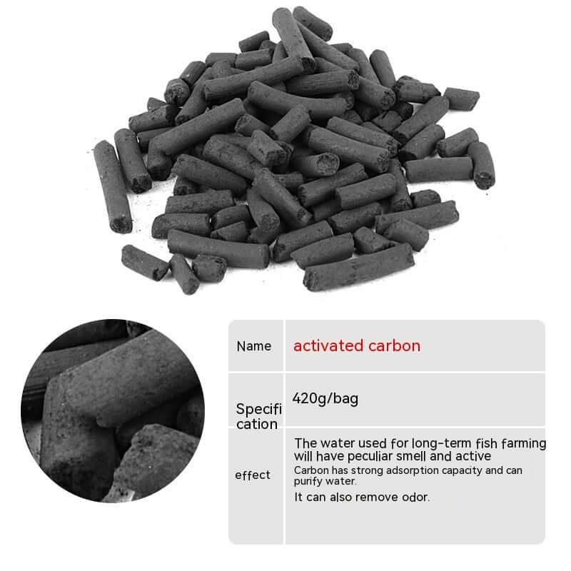 Matériau de filtration en céramique de 420g pour aquarium, améliore la qualité de l'eau et purifie des odeurs.