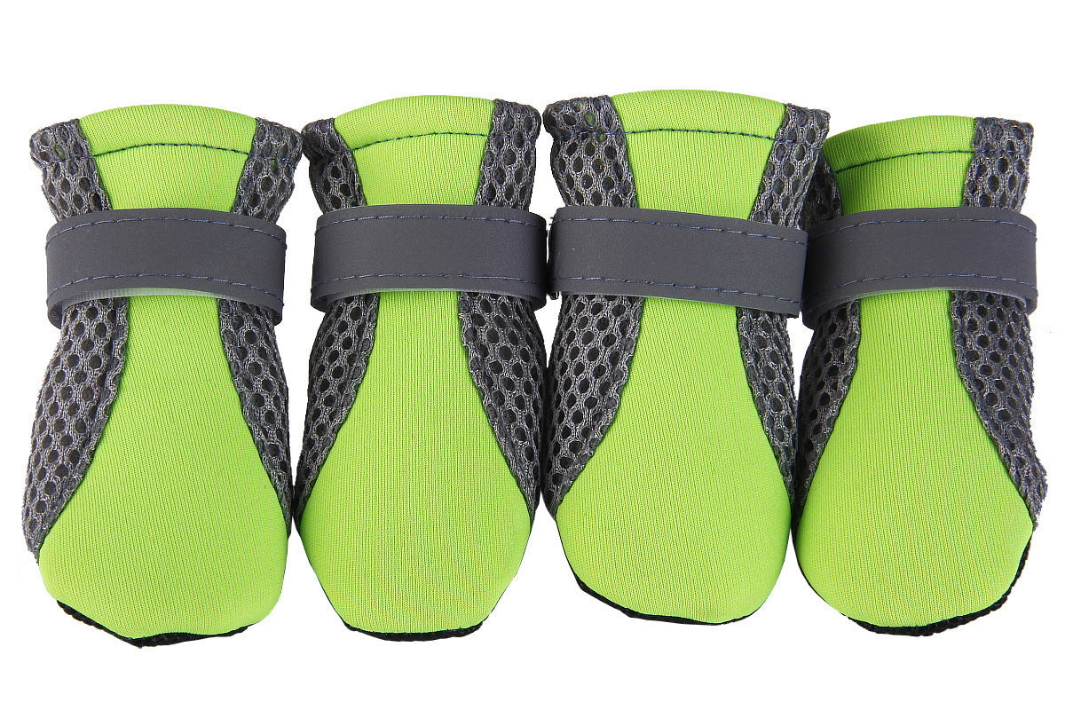Chaussures étanches pour chiens Teddy, vert/grey, confort et protection pour animaux.