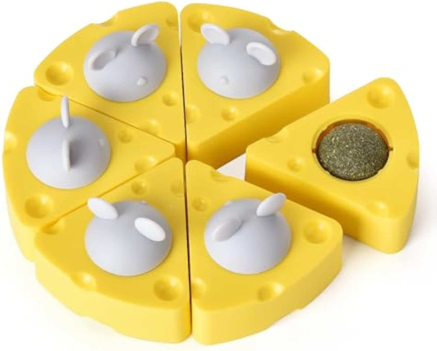 Balles de Catnip en Forme de Fromage pour Chats
