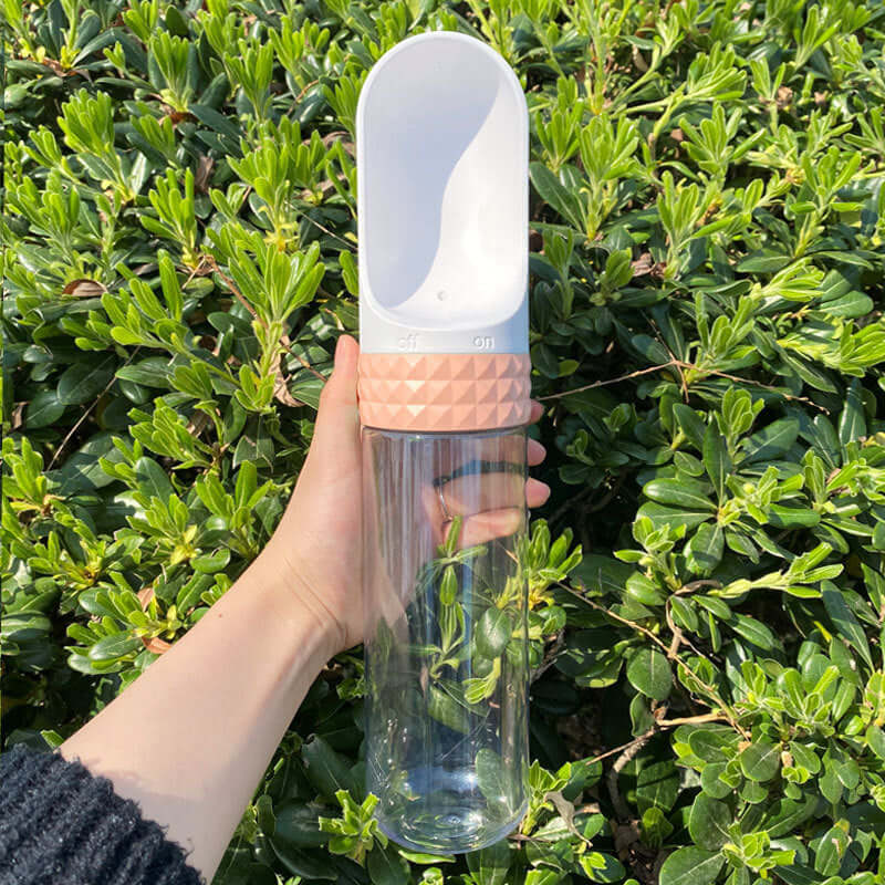 Gobelet d'eau portable pour chien, idéal pour hydrater votre animal en extérieur.