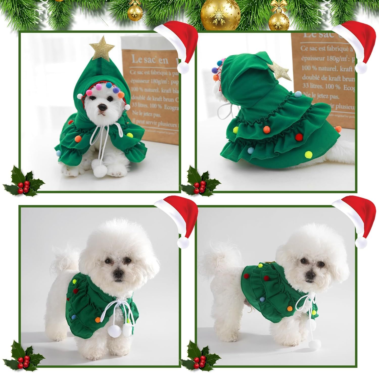 Costume de Noël pour Chat avec Étoile