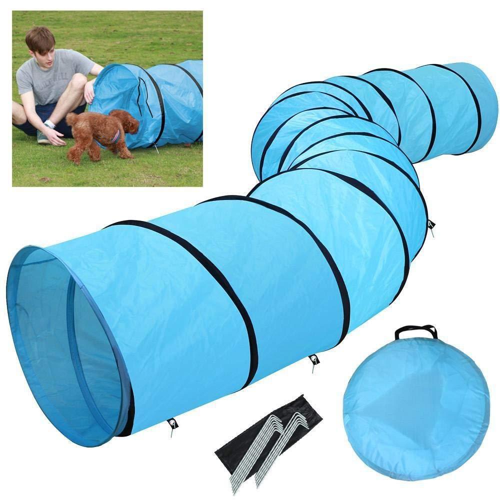Tunnel de jeu pour chat et chiot 1.2M avec 2 fenêtres