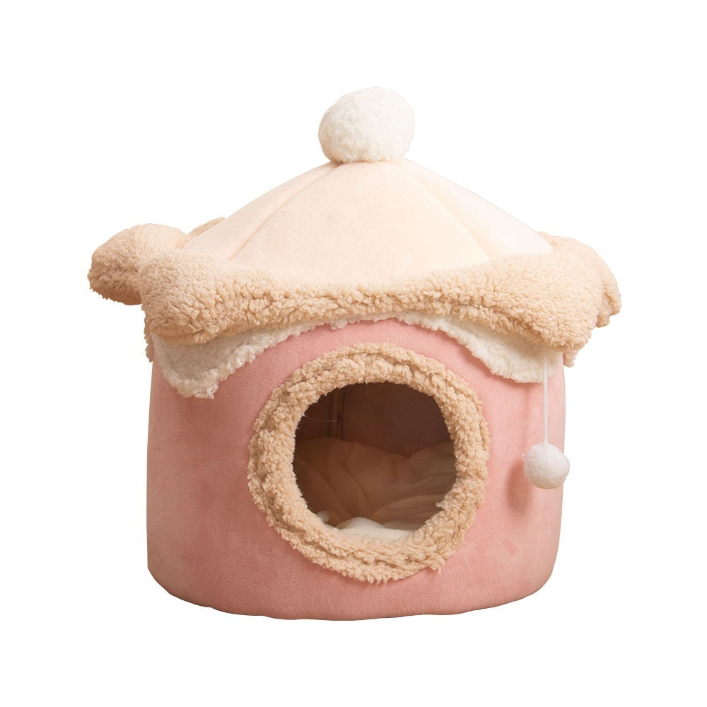 Nouveau Lit pour Animaux en Maison de Glace