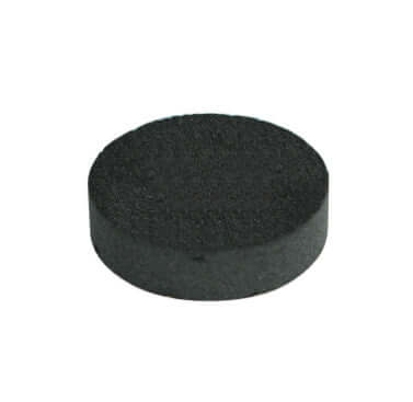 Rond noir en mousse, idéal pour l'isolation ou les applications d'absorbeurs de chocs.