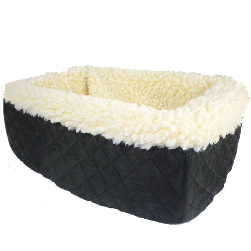 Panier pour chien en coton biologique, moelleux et confortable, idéal pour le repos des animaux.