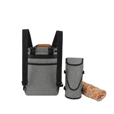 Sac de voyage pour chiens en Oxford, avec espace pour aliments et accessoires pour animaux.