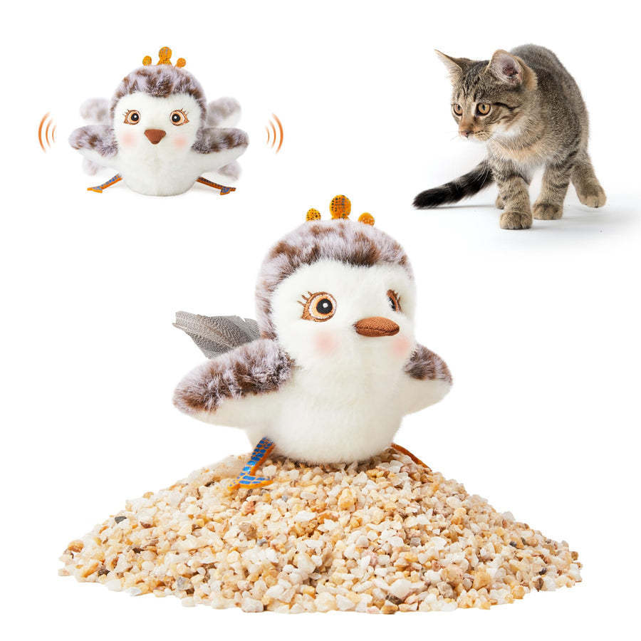 Jouet Interactif en Peluche pour Chats Intérieurs