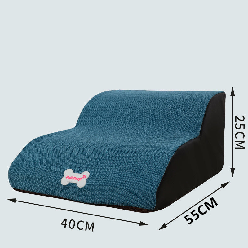Échelle de Montée pour Chiens en Peluche, tissu de haute qualité, aide les petits chiens à accéder aux meubles.