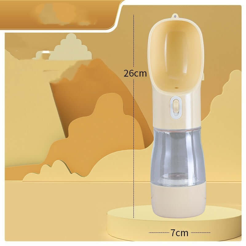 Bouteille d'eau portable pour chien, pratique pour les voyages et les promenades, design ergonomique.