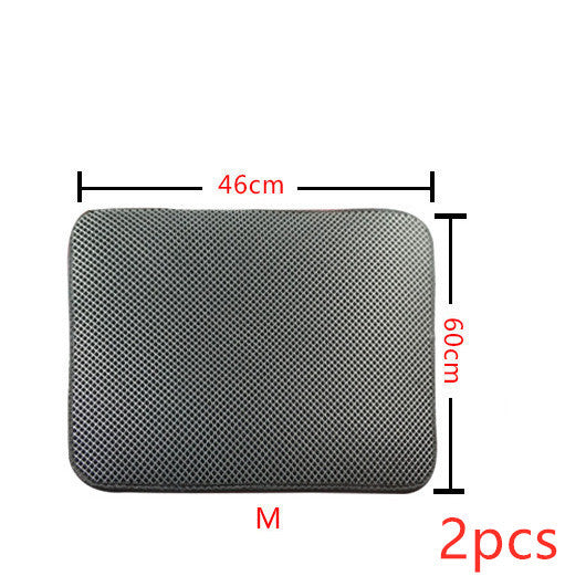 Tapis Litter Double Couche pour Chats - Mat Trapping