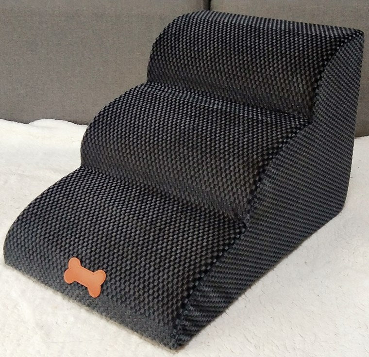 Échelle de chien amovible et lavable, conçue pour petits chiens, en flanelle douce, facile d'accès.
