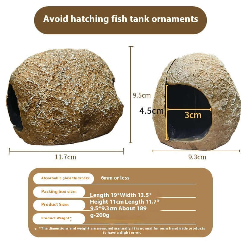 Magnificent magnetic fish tank ornaments for creating ideal habitats in aquariums, suitable for 6mm glass.