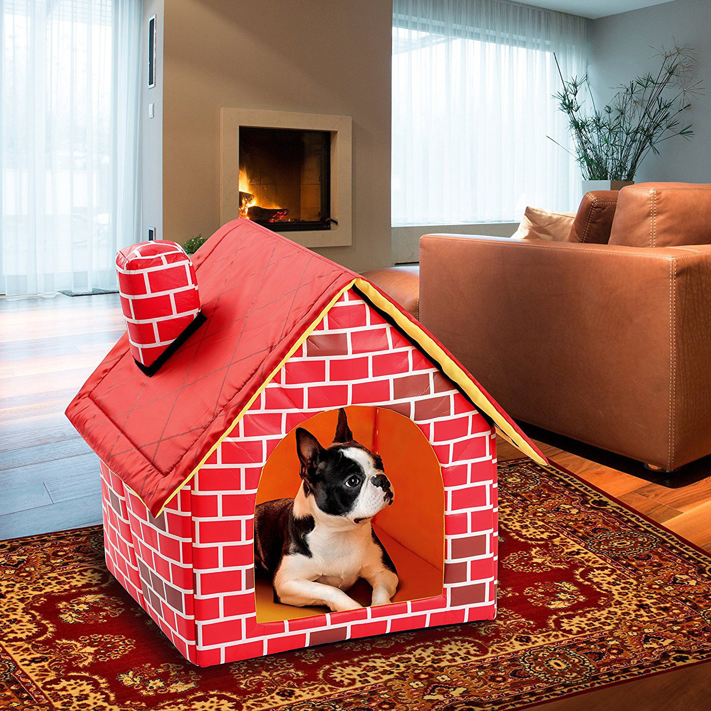 Villa de Litière en Tissu pour Chats