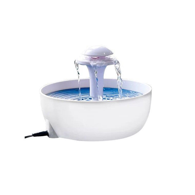 Fontaine à eau circulante pour animaux, offrant de l'eau fraîche et propre pour chiens et chats.