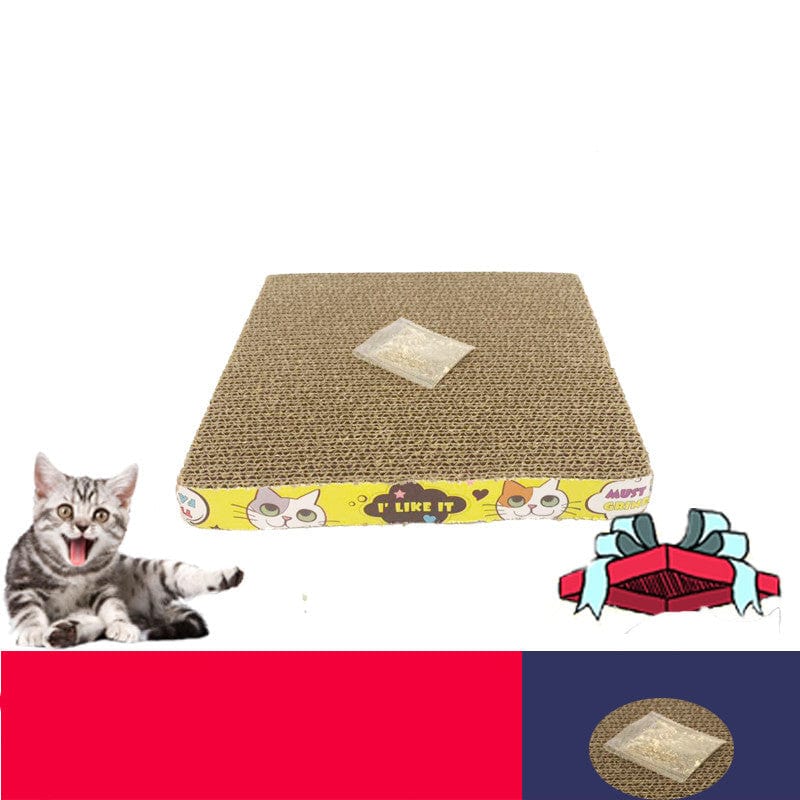 Planche à gratter pour chat en carton, idéale pour le confort et le grattage naturel de votre animal.