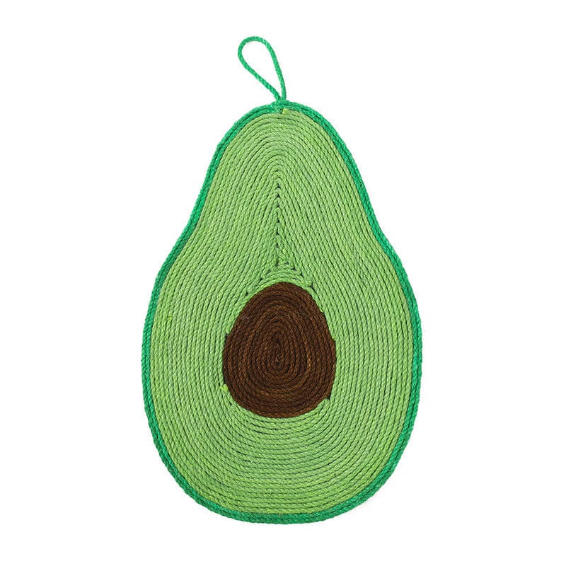 Tapis à gratter avocat pour chats en sisal, idéal pour protéger vos meubles et jouer avec votre félin.