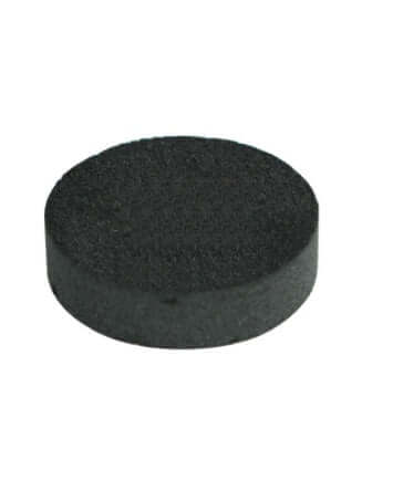 Disque noir rond en mousse pour divers usages, idéal pour l'isolation et l'absorption de chocs.