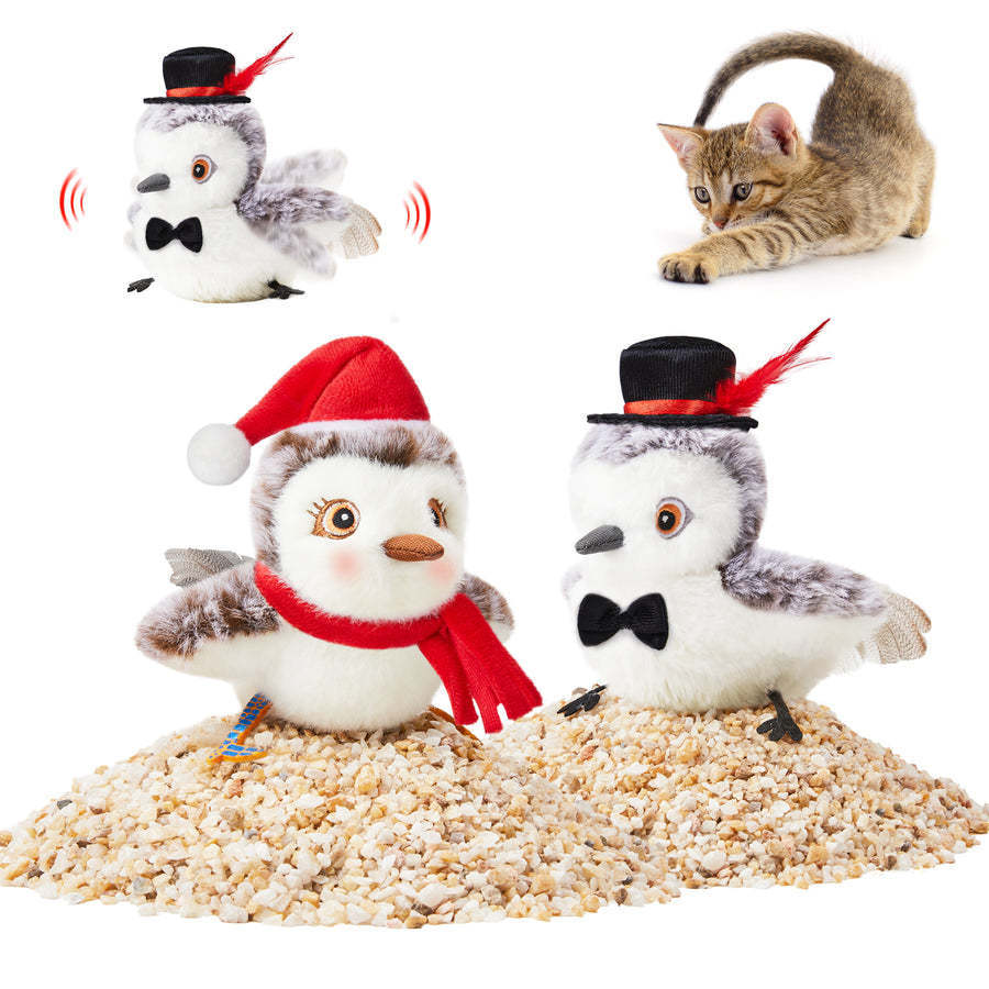 Jouet Interactif en Peluche pour Chats Intérieurs