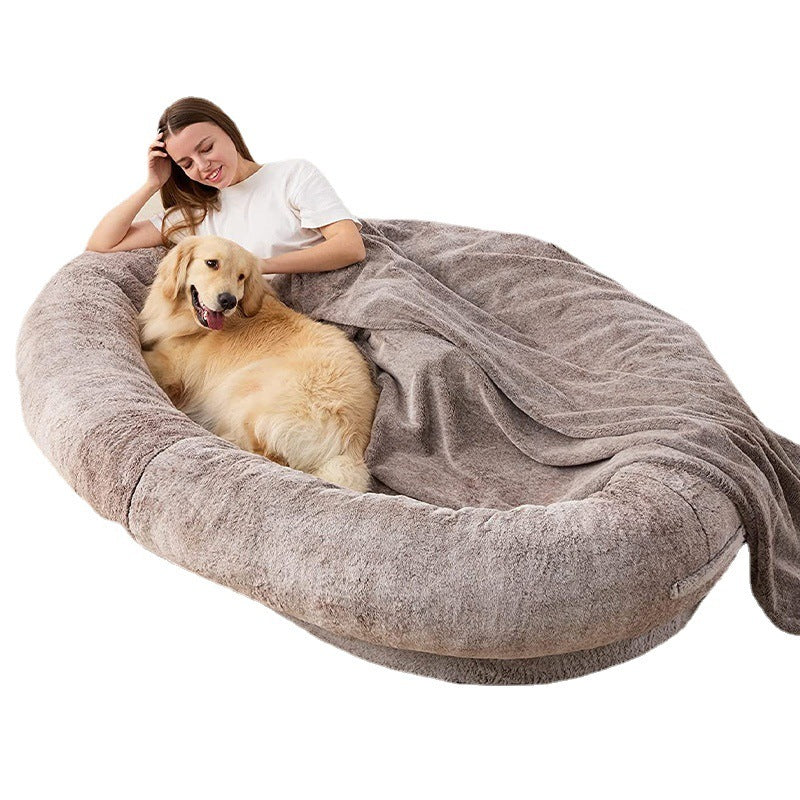 Lit Doux en Peluche pour Chien - Large