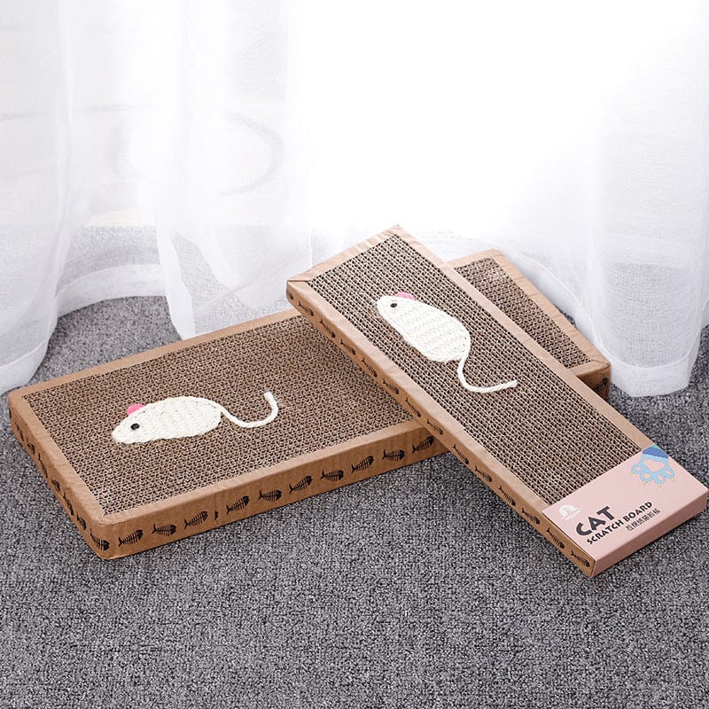 Planche à gratter plate en sisal pour chats, idéale pour affûter les griffes et protéger vos meubles.