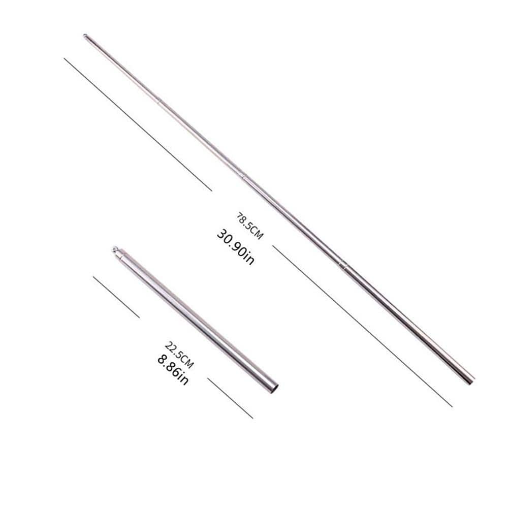 Dimensions des tubes en acier inoxydable pour clôture de sécurité pour animaux : 78.5 cm et 22.5 cm.