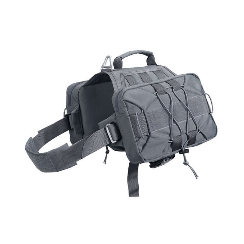 Sac àDos Tactique pour Chien dg121 en nylon 1000D, idéal pour randonnée et sorties en extérieur.