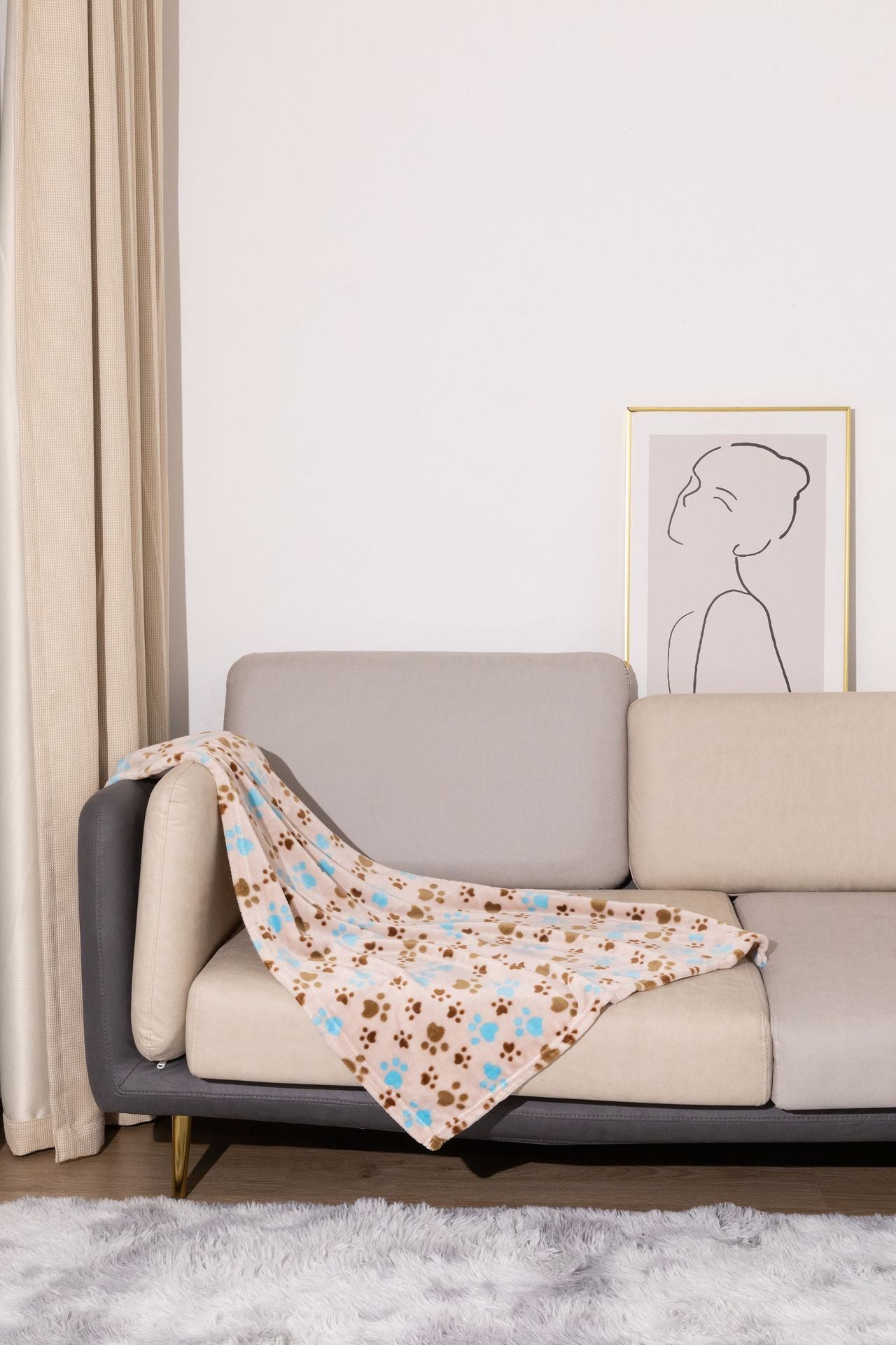 Couverture Douillette pour Animaux en Flanelle