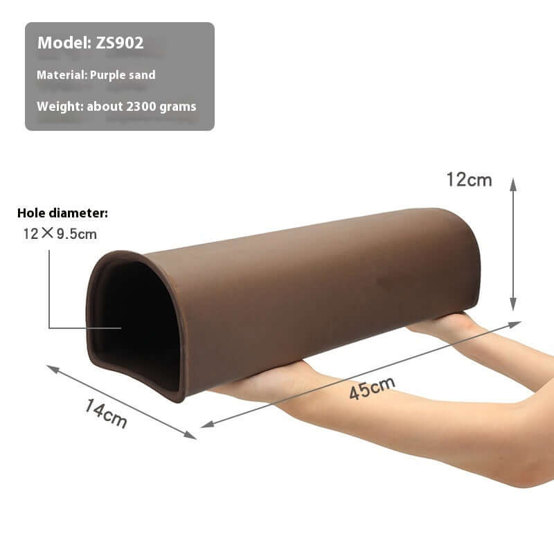 Carrelage décoratif en sable violet pour aquariums, modèle ZS902, 45 cm, dimensions et caractéristiques incluses.